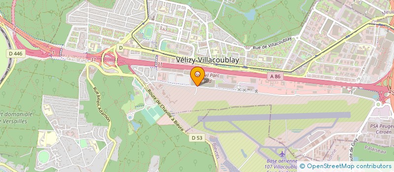 localisation de l'entreprise VELIGEO à VELIZY-VILLACOUBLAY