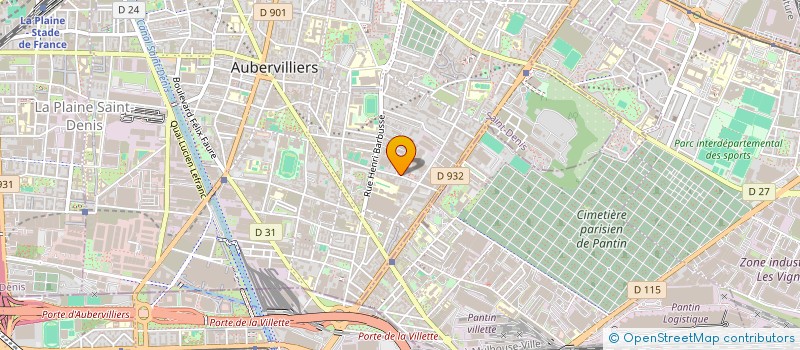 localisation de l'entreprise VELIGO  AUBERVILLIERS