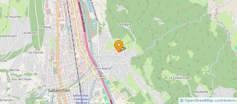 localisation de l'entreprise VELINA  SALLANCHES