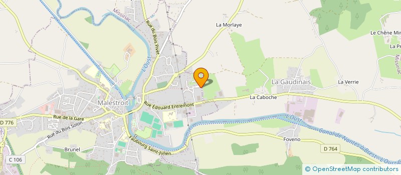 localisation de l'entreprise VELIOTT  MALESTROIT