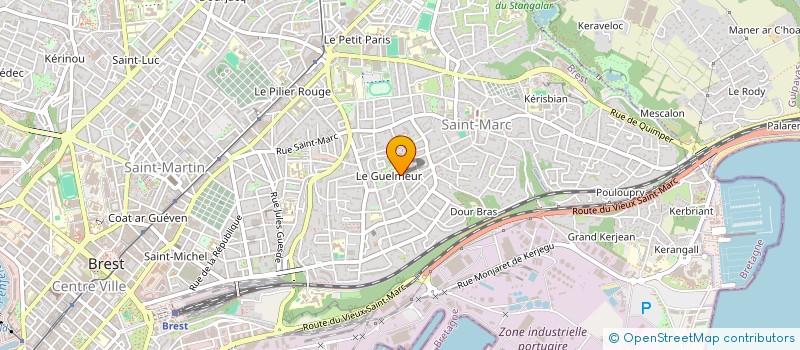 localisation de l'entreprise VELIZION à BREST