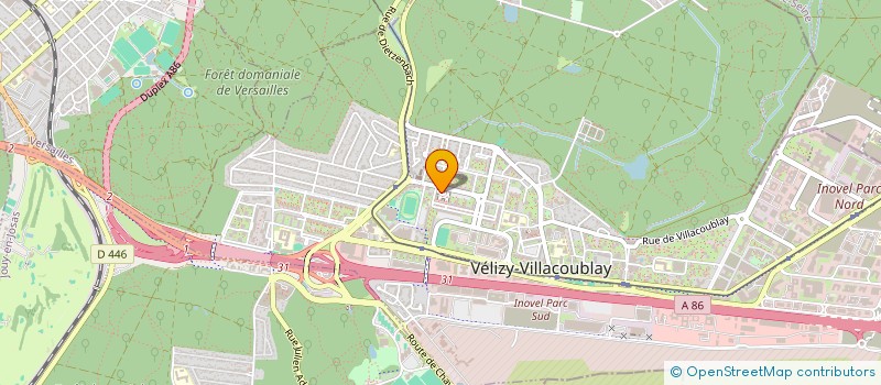 localisation de l'entreprise VELIZY OPTIC à VELIZY-VILLACOUBLAY