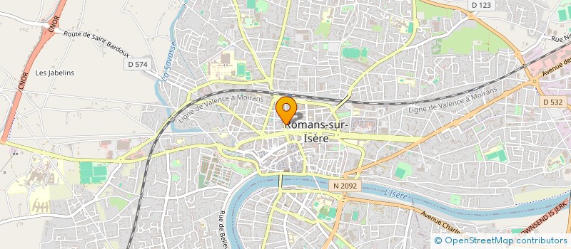 localisation de l'entreprise VELLA  ROMANS-SUR-ISERE