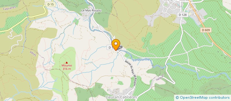 localisation de l'entreprise VELLA CONCEPTION  LIEURAN-CABRIERES