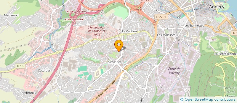localisation de l'entreprise VELLA NOVA à ANNECY