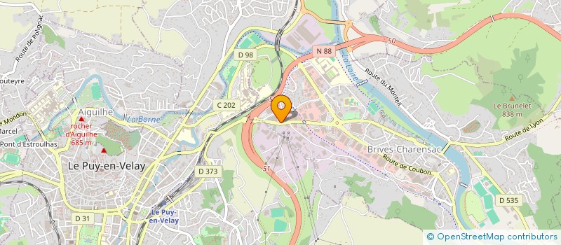 localisation de l'entreprise VELLAUNE DISTRIBUTION à BRIVES-CHARENSAC
