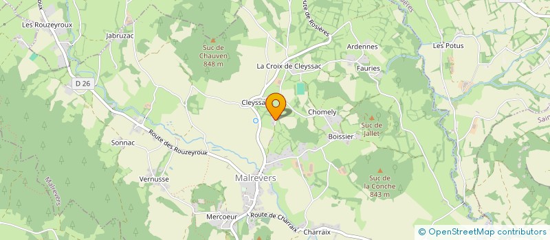 localisation de l'entreprise VELLAVI INVEST  MALREVERS