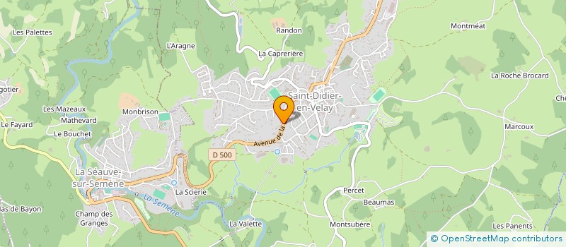 localisation de l'entreprise VELLAVIE  SAINT-DIDIER-EN-VELAY