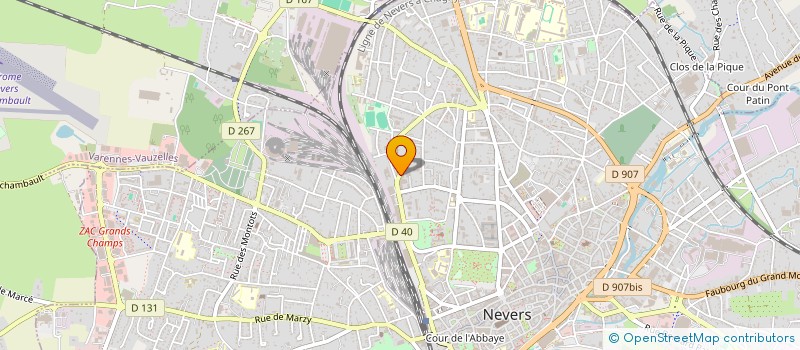 localisation de l'entreprise VELLAY MARTINE à NEVERS