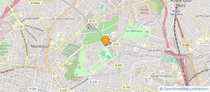 localisation de l'entreprise VELLGAU à MONTREUIL