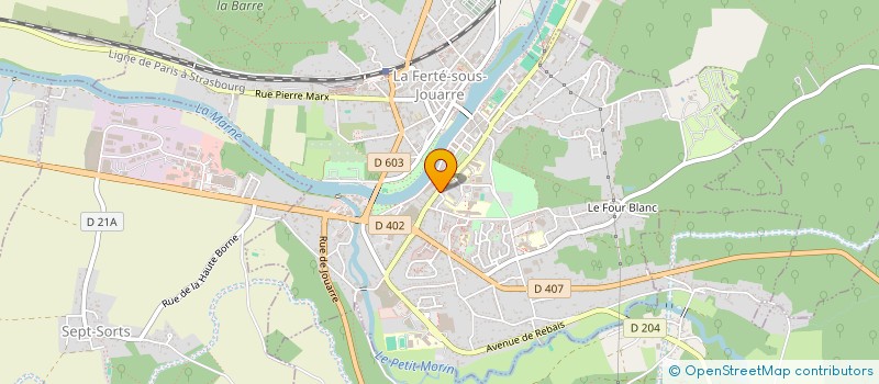 localisation de l'entreprise VELLUTY à LA FERTE-SOUS-JOUARRE