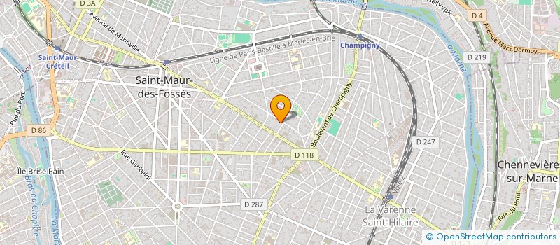 localisation de l'entreprise VELMARC à SAINT-MAUR-DES-FOSSES