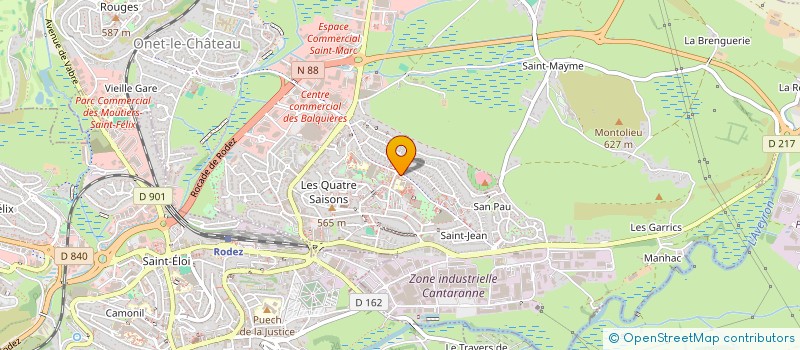 localisation de l'entreprise VELO 2000 ONET  ONET-LE-CHATEAU