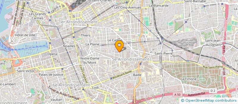 localisation de l'entreprise VELO AZUR à MARSEILLE