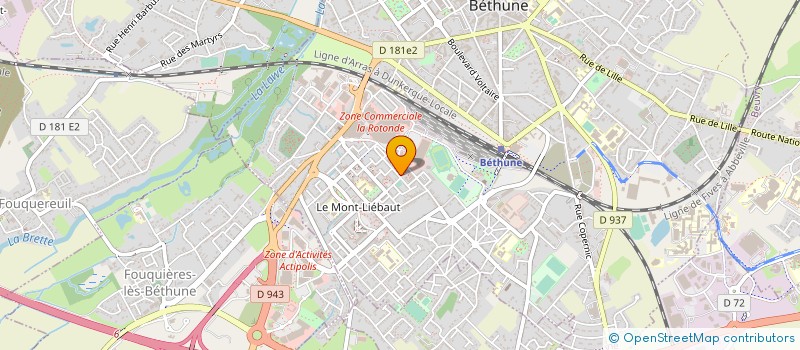 localisation de l'entreprise VELO CLUB à BETHUNE