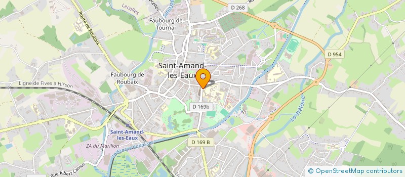 localisation de l'entreprise VELO CLUB AMANDINOIS  ST AMAND-LES-EAUX