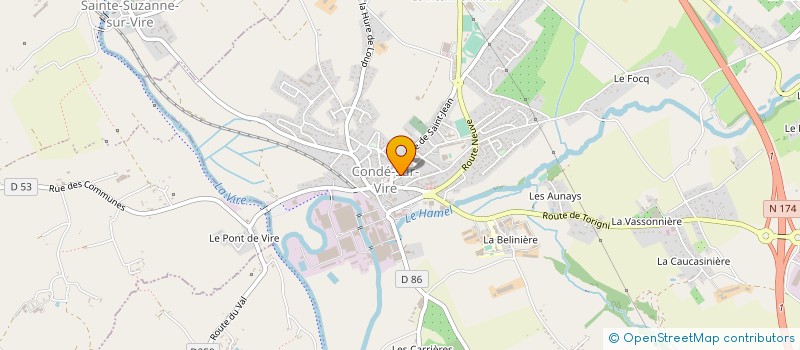 localisation de l'entreprise VELO CLUB DE CONDE SUR VIRE  CONDE-SUR-VIRE