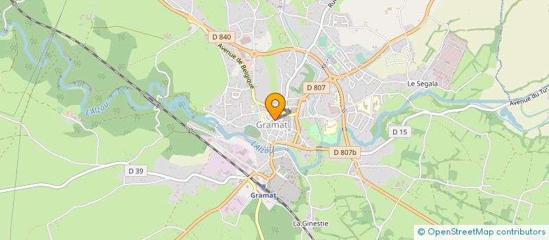 localisation de l'entreprise VELO CLUB DE GRAMAT  GRAMAT