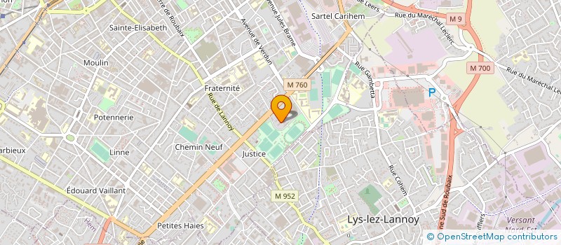 localisation de l'entreprise VELO CLUB DE ROUBAIX à ROUBAIX