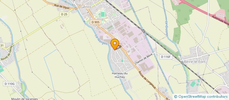 localisation de l'entreprise VELO CLUB DIJONNAIS  LONGEAULT-PLUVAULT