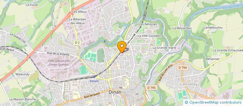 localisation de l'entreprise VELO CLUB DINANNAIS à DINAN