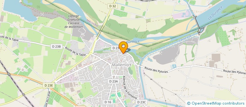 localisation de l'entreprise VELO CLUB DURANCE LUBERON MALLEMORT  MALLEMORT