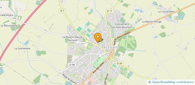 localisation de l'entreprise VELO-CLUB ESSARTAIS  ESSARTS-EN-BOCAGE