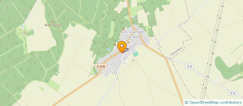 localisation de l'entreprise VELO CLUB GRANGEOIS à LES GRANGES-LE-ROI