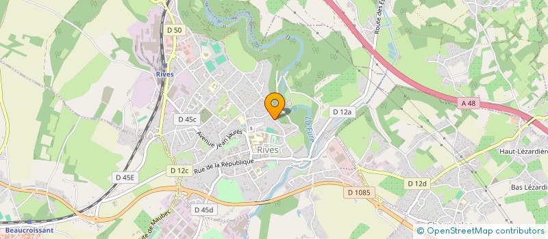 localisation de l'entreprise VELO CLUB LA BUISSE  RIVES