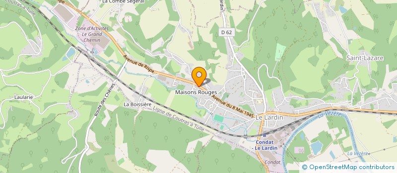 localisation de l'entreprise VELO CLUB LARDINOIS  LE LARDIN-SAINT-LAZARE