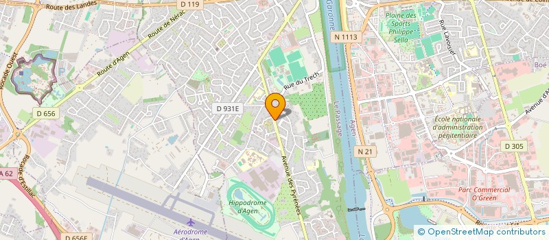 localisation de l'entreprise VELO CLUB LE PASSAGE  LE PASSAGE