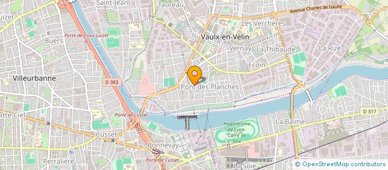 localisation de l'entreprise VELO CLUB LYON VAULX EN VELIN à VAULX-EN-VELIN