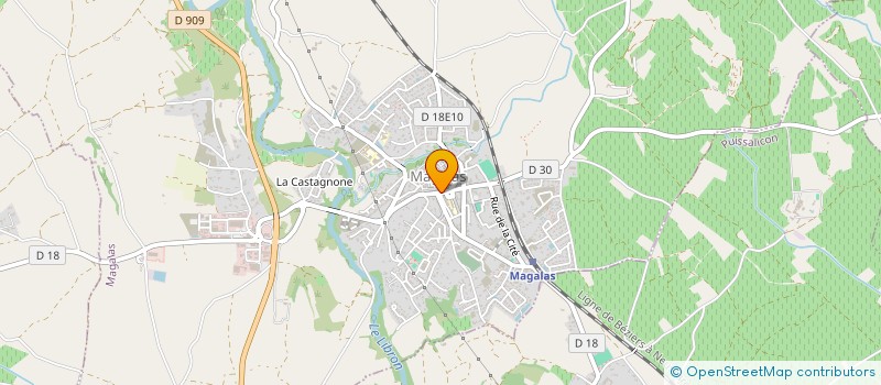 localisation de l'entreprise VELO CLUB MAGALAS  MAGALAS