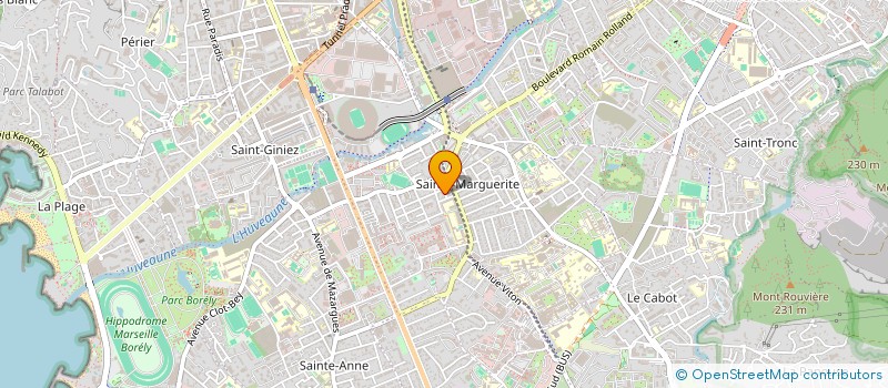 localisation de l'entreprise VELO CLUB MAZARGUAIS II à MARSEILLE 9