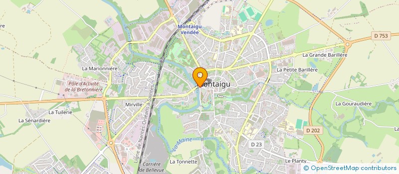 localisation de l'entreprise VELO-CLUB MONTACUTAIN à MONTAIGU-VENDEE