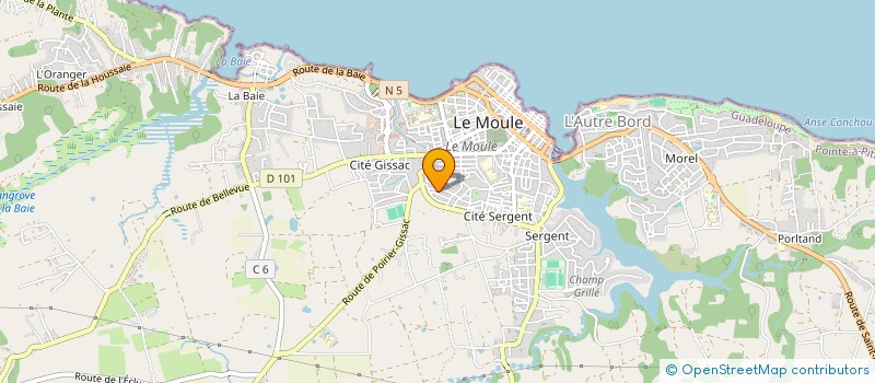 localisation de l'entreprise VELO CLUB MOULIEN à LE MOULE