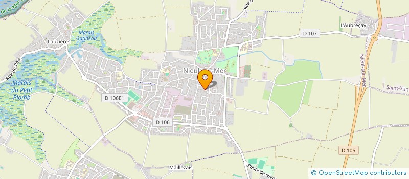 localisation de l'entreprise VELO CLUB NIEULAIS  NIEUL-SUR-MER