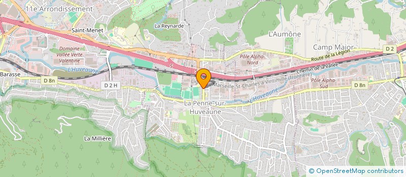 localisation de l'entreprise VELO CLUB PENNOIS  LA PENNE-SUR-HUVEAUNE