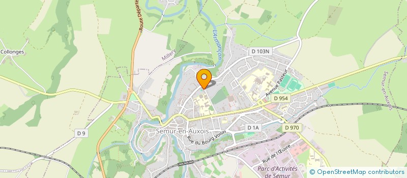 localisation de l'entreprise VELO CLUB SEMUROIS  SEMUR-EN-AUXOIS