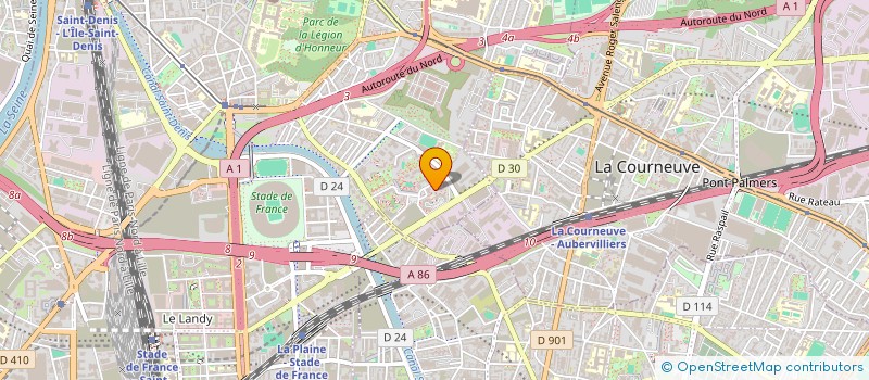 localisation de l'entreprise VELO DANS LA VILLE à SAINT-DENIS