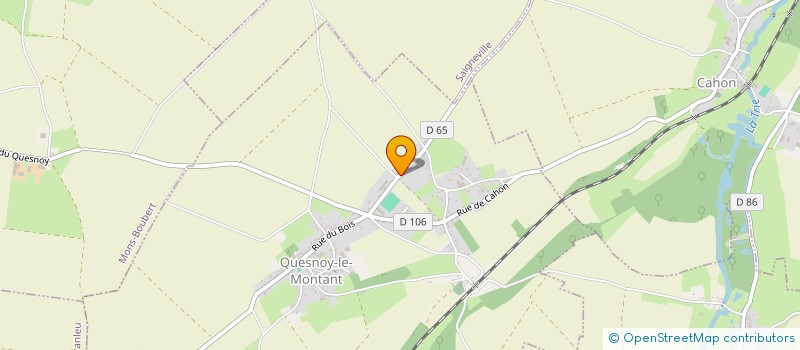 localisation de l'entreprise VELO EN BAIE DE SOMME - VELO CLUB BAIE DE SOMME  QUESNOY-LE-MONTANT