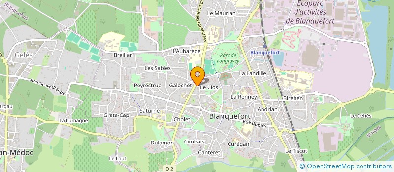 localisation de l'entreprise VELO GIRONDE à BLANQUEFORT