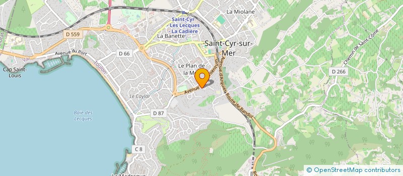 localisation de l'entreprise VELO LOISIR SAINT CYR à SAINT-CYR-SUR-MER