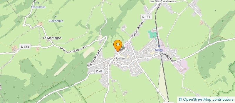 localisation de l'entreprise VELO-LOISIRS GILLEY  GILLEY