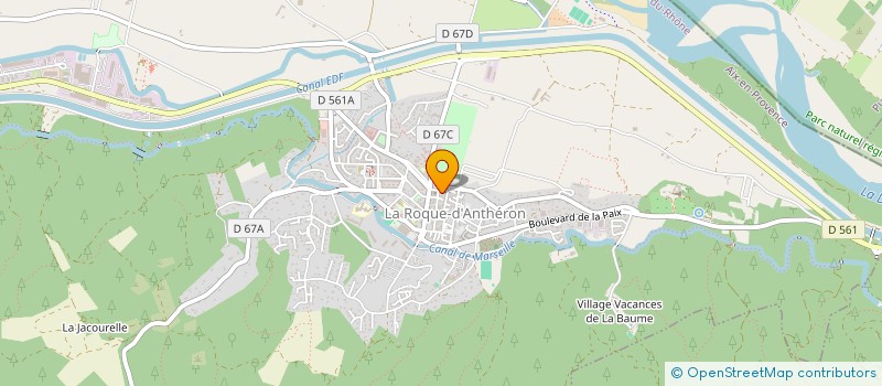 localisation de l'entreprise VELO PACA 13  LA ROQUE-D'ANTHERON