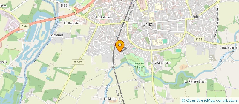 localisation de l'entreprise VELO RANDO NATURE BRUZ  BRUZ