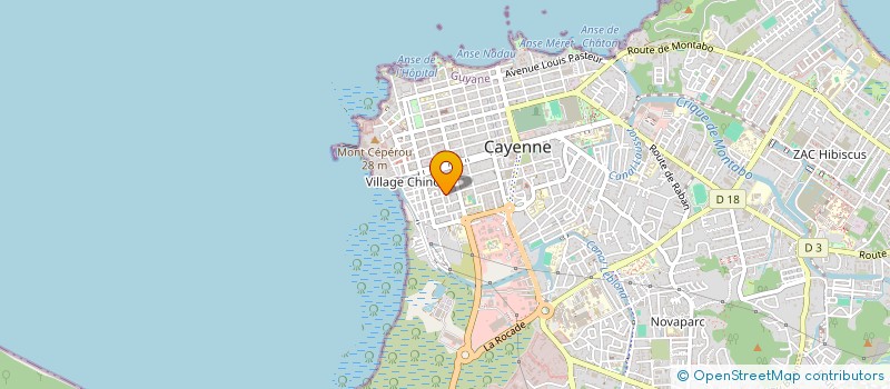 localisation de l'entreprise VELO SOLEX CLUB GUYANE  CAYENNE