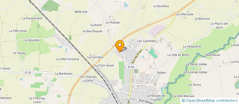 localisation de l'entreprise VELO SPORT CAULNAIS  GUITTE