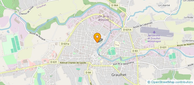 localisation de l'entreprise VELO SPORT GRAULHETOIS  GRAULHET