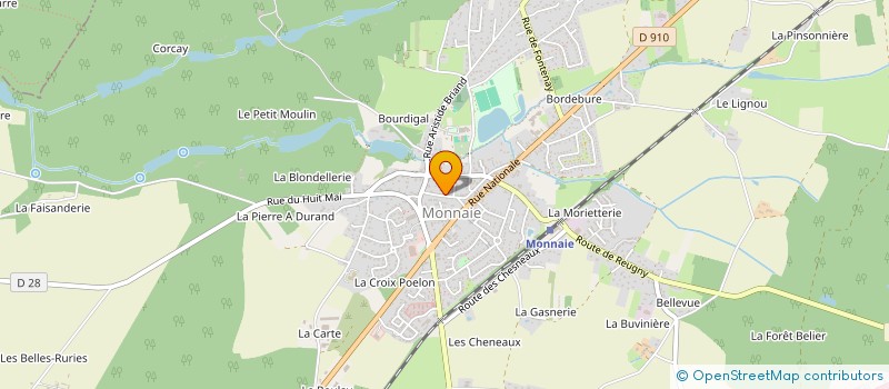 localisation de l'entreprise VELO SPORT MONNAIE EN VOUVRILLON  MONNAIE